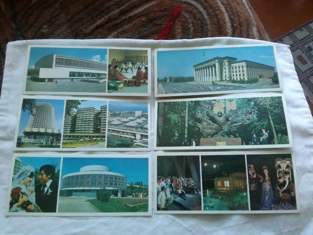Города СССР : Алма-Ата 1980 г. полный набор - 18 открыток (чистые , в идеале) 4