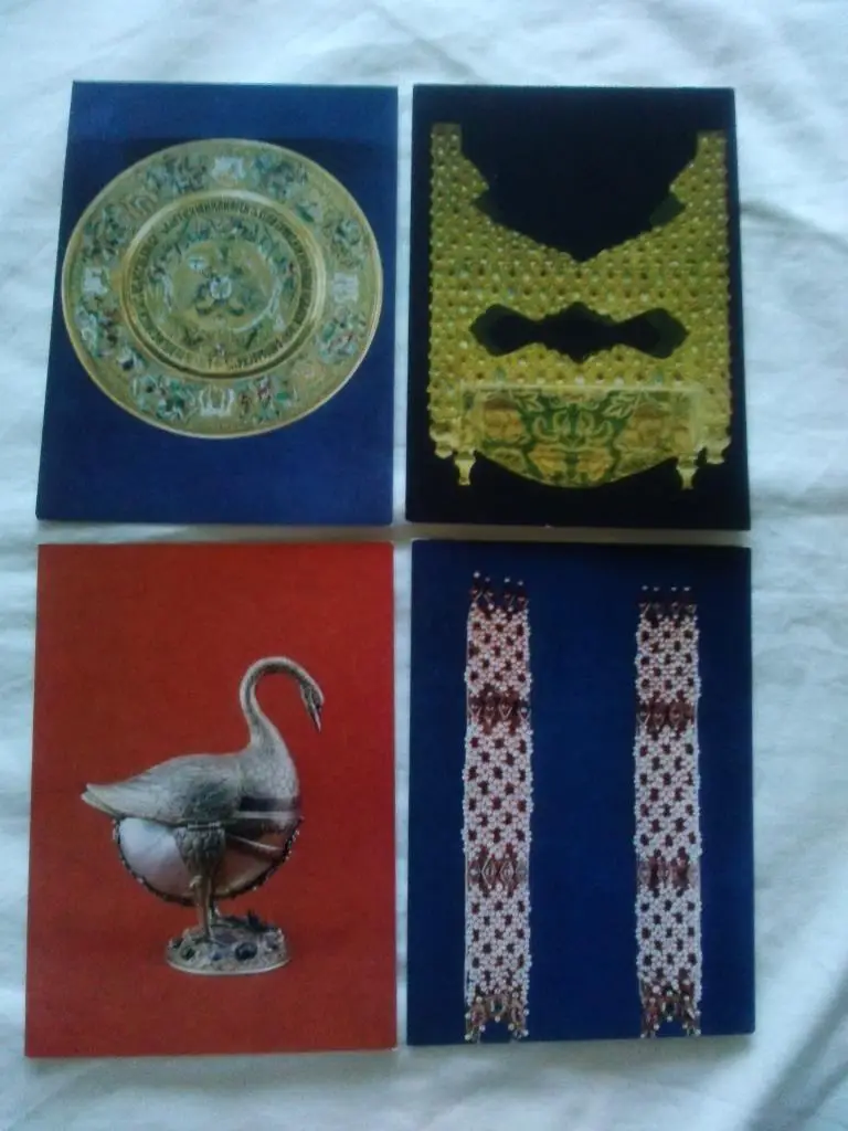 Сокровища Оружейной палаты Московского Кремля 1976 г. полный набор - 13 открыток 3