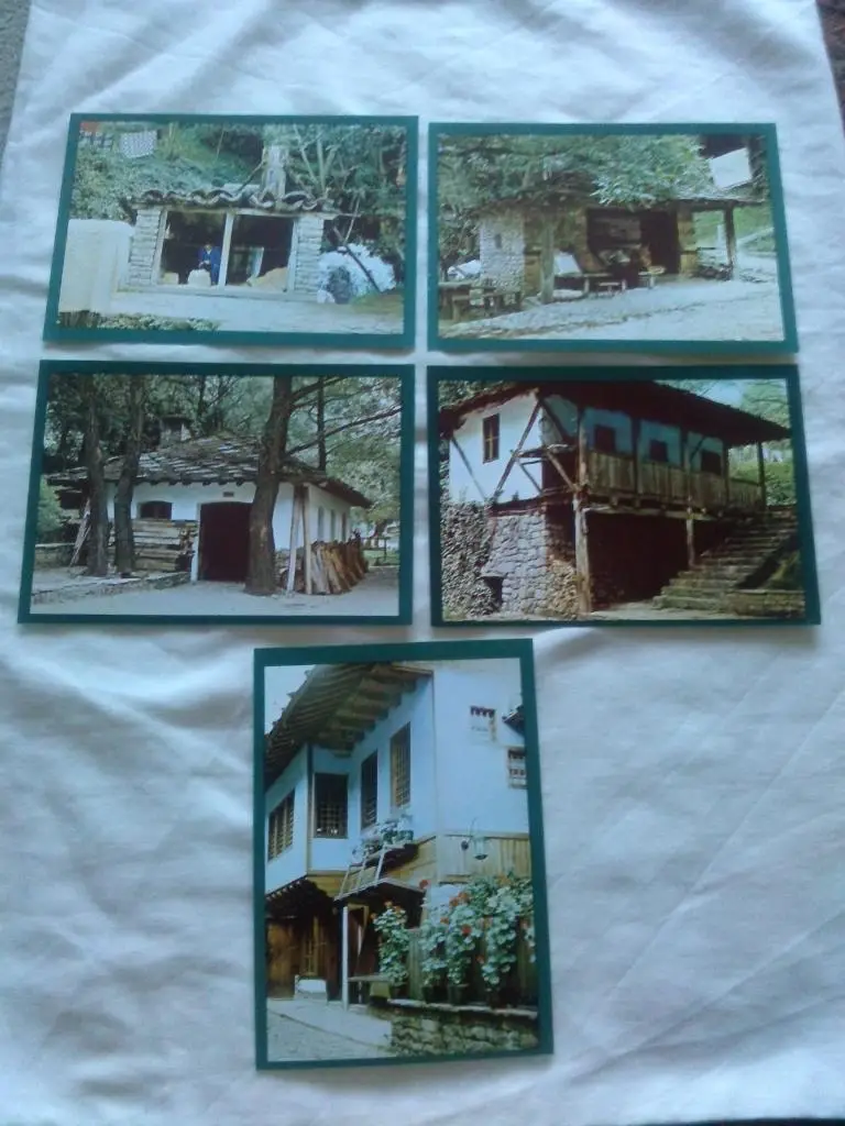 Болгария Этнографический комплекс Етыр , полный набор - 15 открыток (Промыслы) 3