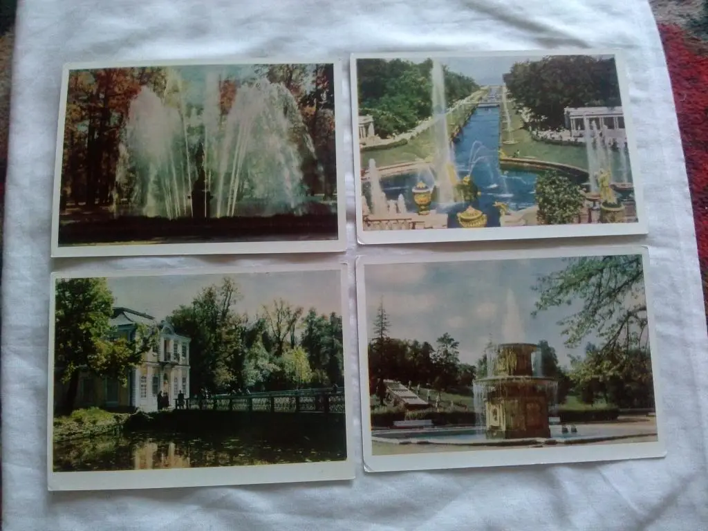 Петродворец 1963 г. полный набор - 12 открыток (чистые , в идеале) Изогиз 2