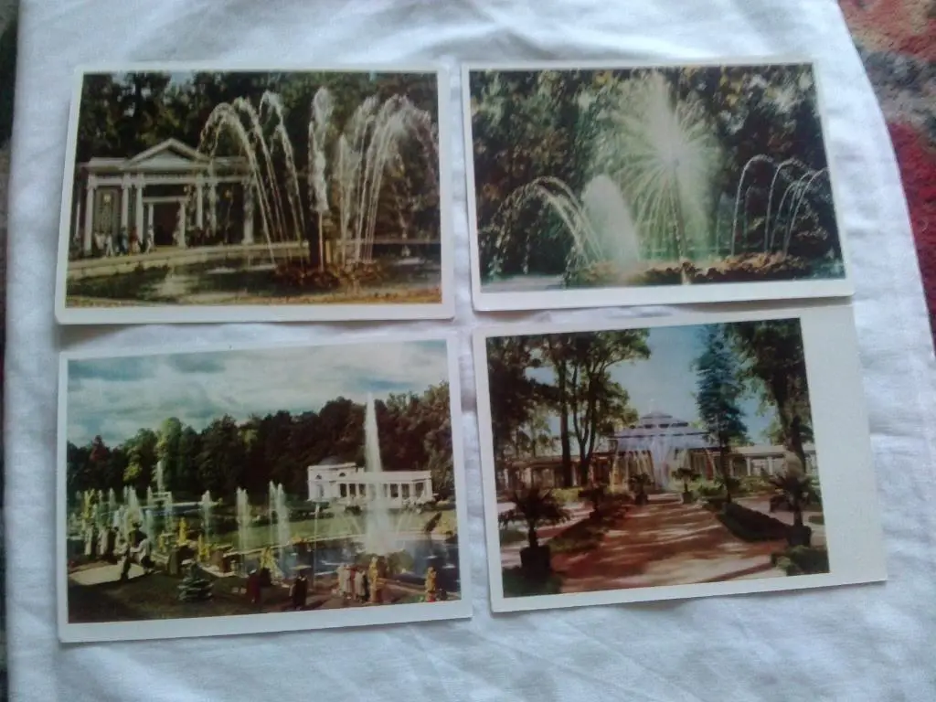 Петродворец 1963 г. полный набор - 12 открыток (чистые , в идеале) Изогиз 3