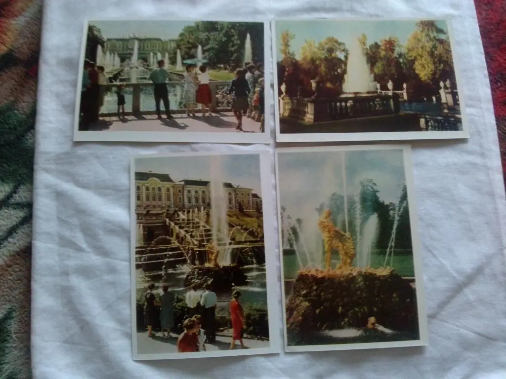 Петродворец 1963 г. полный набор - 12 открыток (чистые , в идеале) Изогиз 4