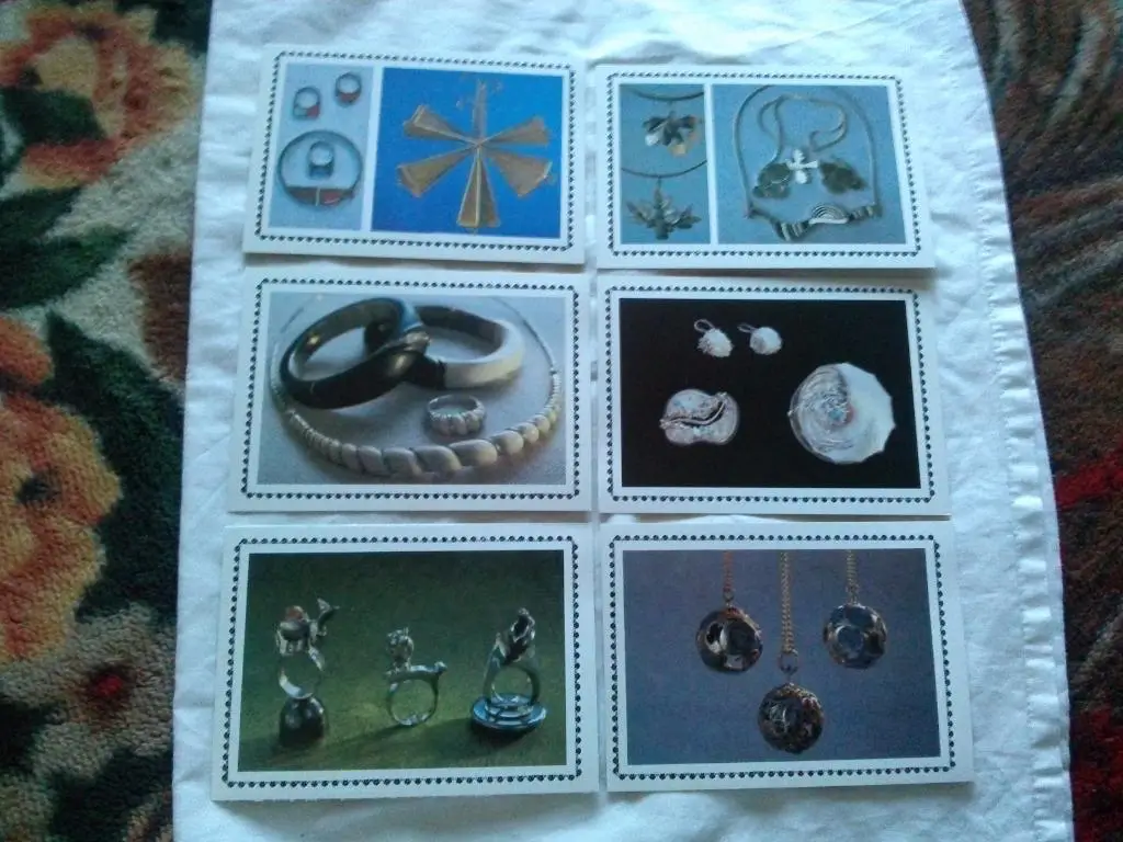 Современное искусство художников - ювелиров 1985 г. полный набор - 18 открыток 2