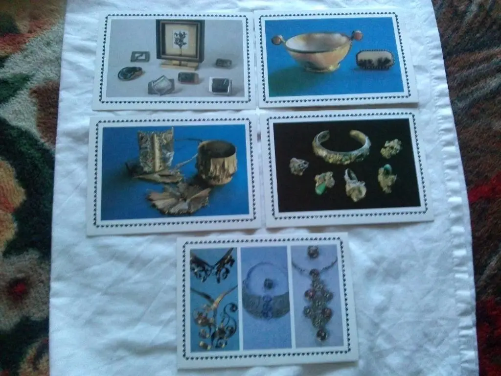 Современное искусство художников - ювелиров 1985 г. полный набор - 18 открыток 3