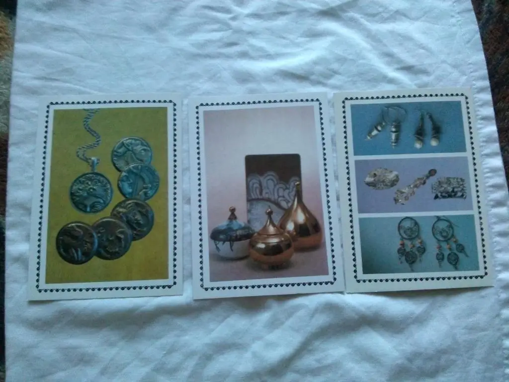 Современное искусство художников - ювелиров 1985 г. полный набор - 18 открыток 4