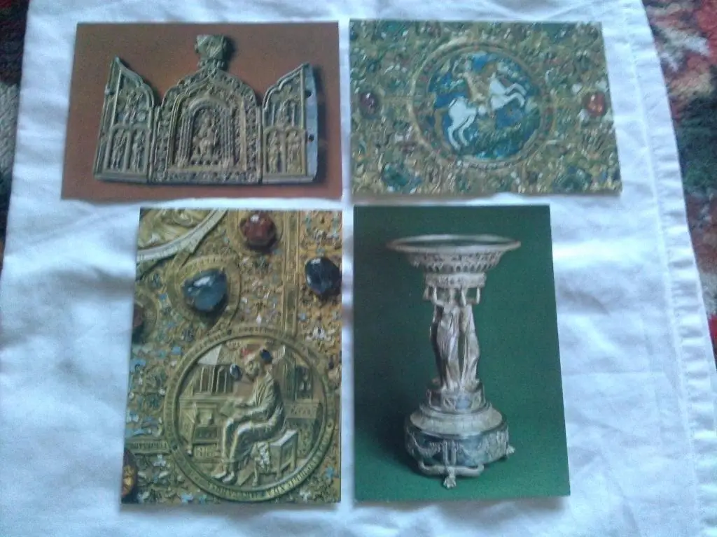 Скульптура в произведениях золотого и серебряного дела 1981 г. полный набор 5