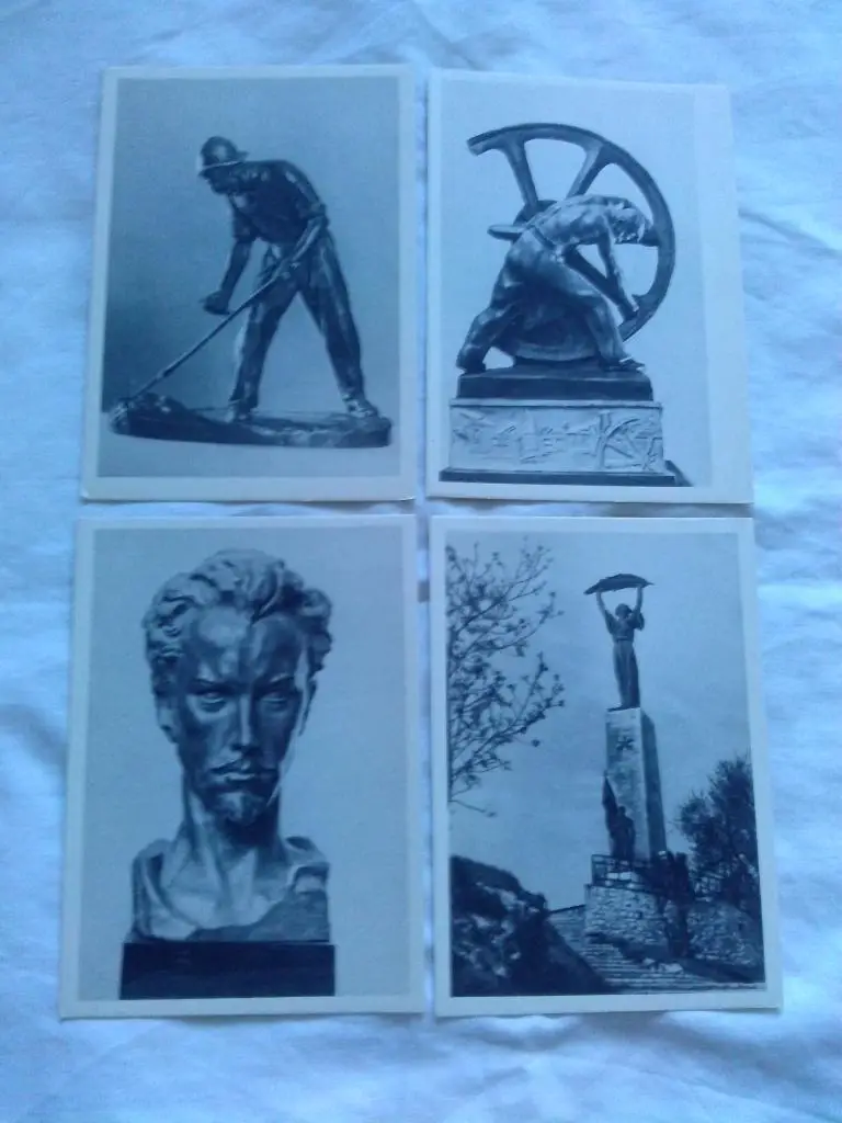 Скульптура Штробл 1958 г. полный набор - 10 открыток (ИЗОГИЗ) Искусство 2