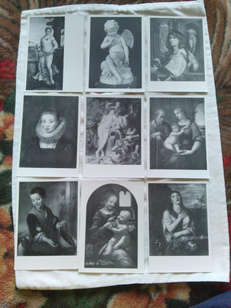 Живопись : Государственный Эрмитаж 1959 г. полный набор - 32 открытки (чистые) 2