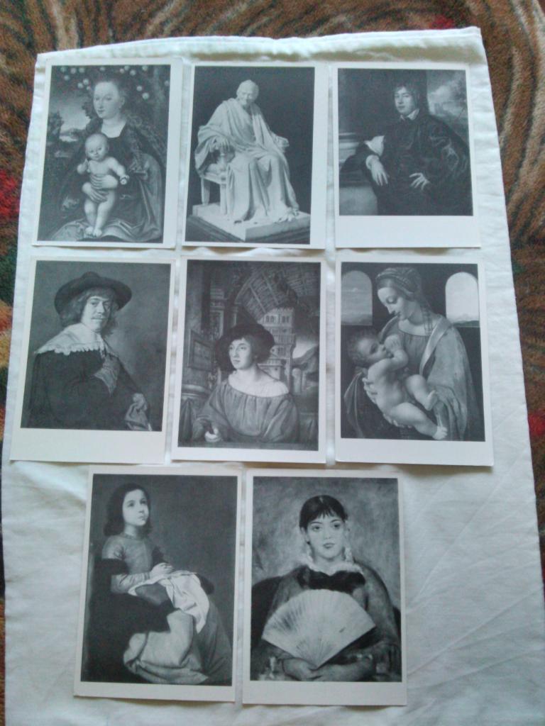 Живопись : Государственный Эрмитаж 1959 г. полный набор - 32 открытки (чистые) 4