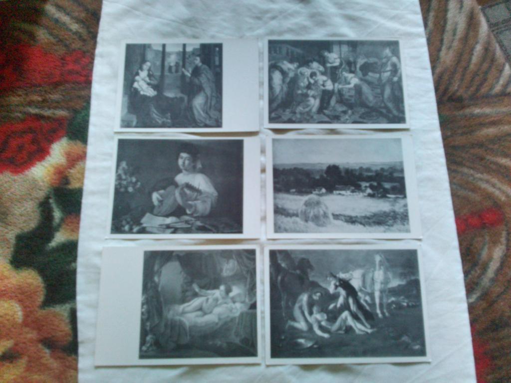 Живопись : Государственный Эрмитаж 1959 г. полный набор - 32 открытки (чистые) 5