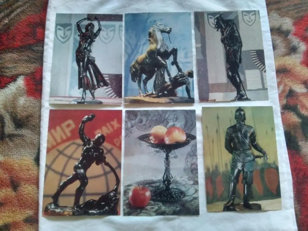 Изделия Каслинских мастеров 1976 г. полный набор - 17 открыток (чистые , идеал) 2