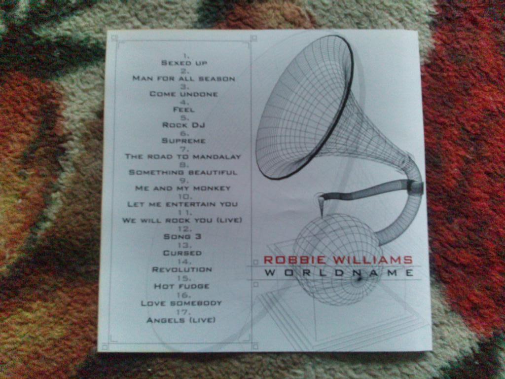 CD Robbie Williams ( Worldname ) лицензия 1