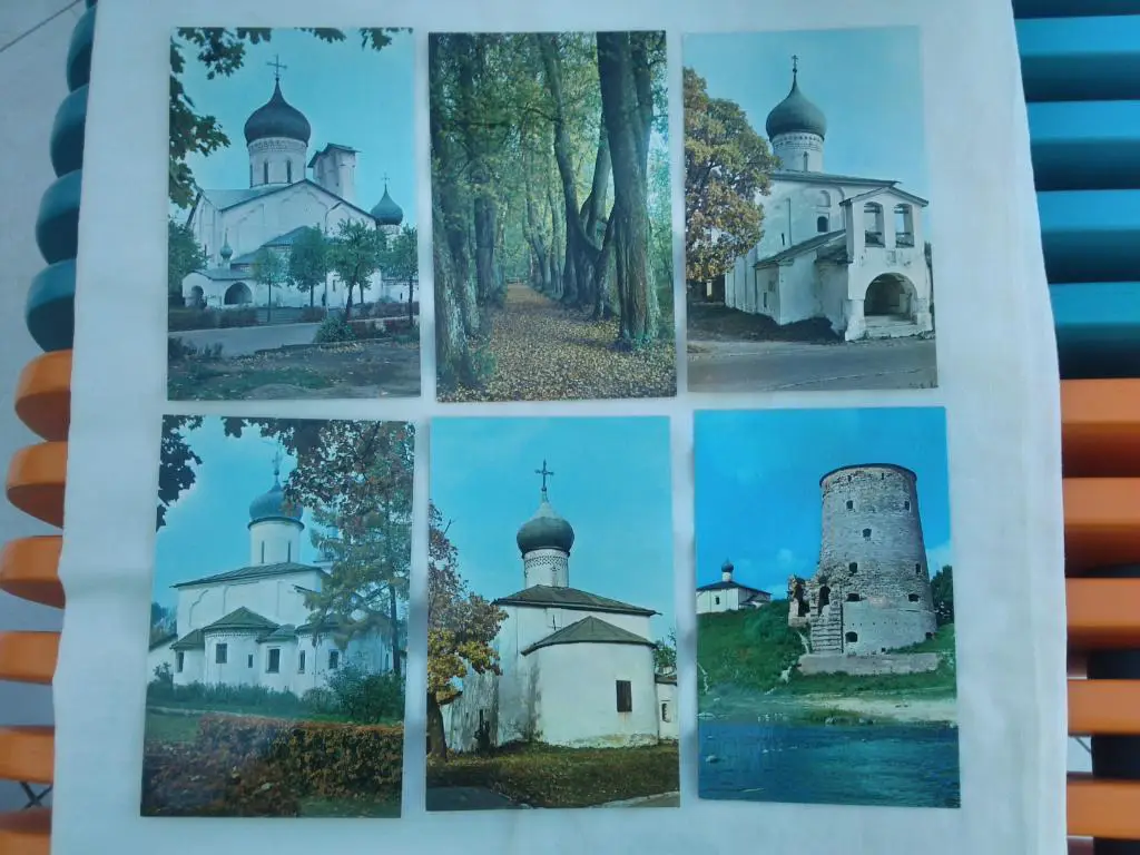 Города СССР : Псков 1974 г. полный набор - 18 открыток ( чистые , в идеале ) 4
