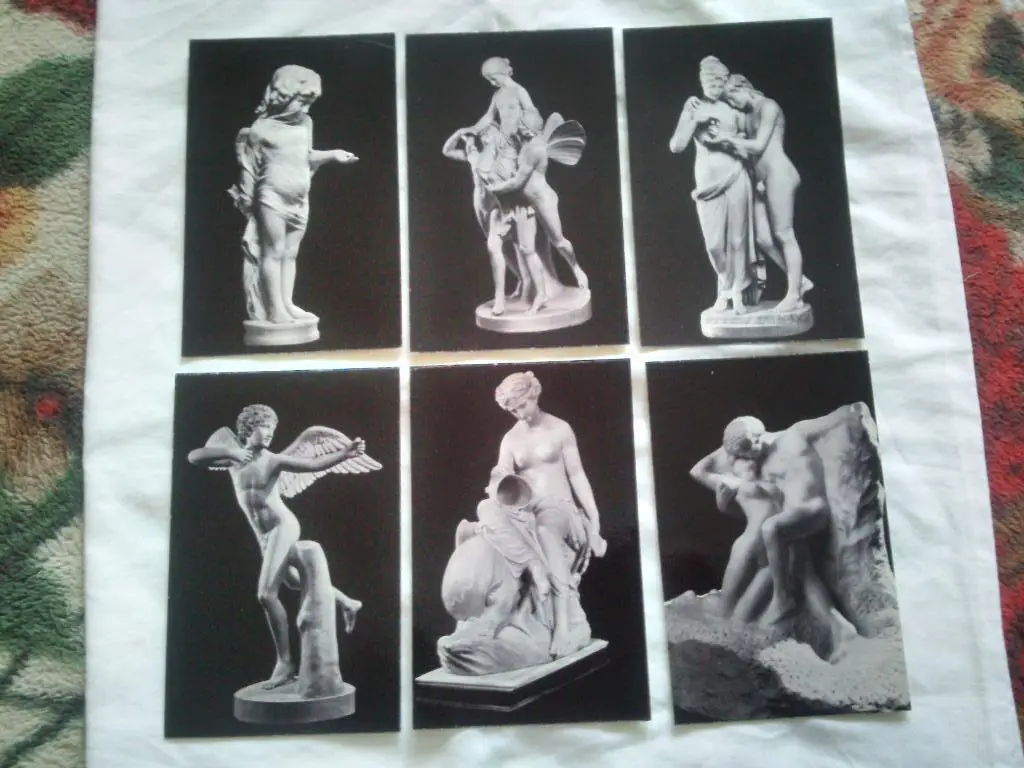 Западноевропейская скульптура XVIII - XIX веков 1976 г. полный набор - 16 откр. 3