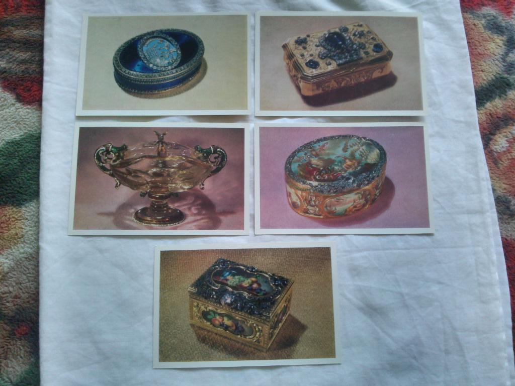 Европейские ювелирные изделия XVI - XVIII вв. 1971 г. полный набор - 16 открыток 4