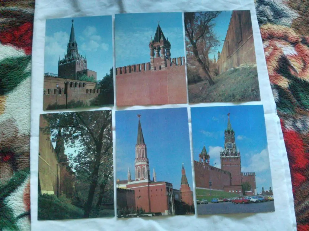 Стены и башни Московского Кремля 1980 г. полный набор - 16 открыток (чистые) 2