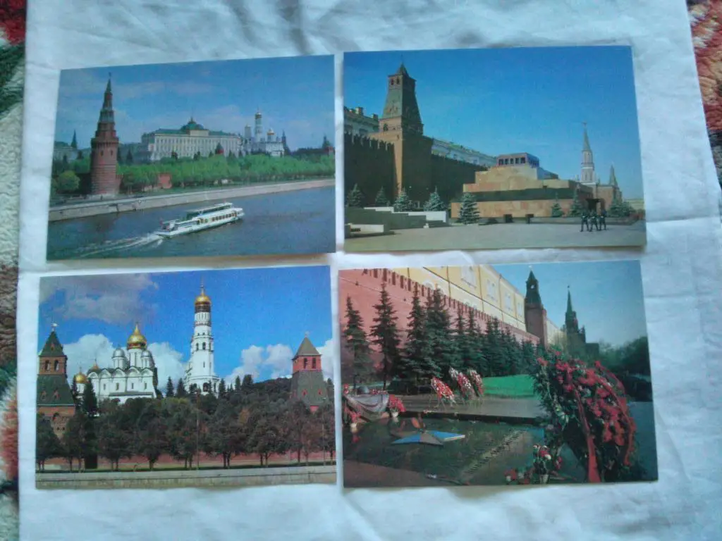 Стены и башни Московского Кремля 1980 г. полный набор - 16 открыток (чистые) 4