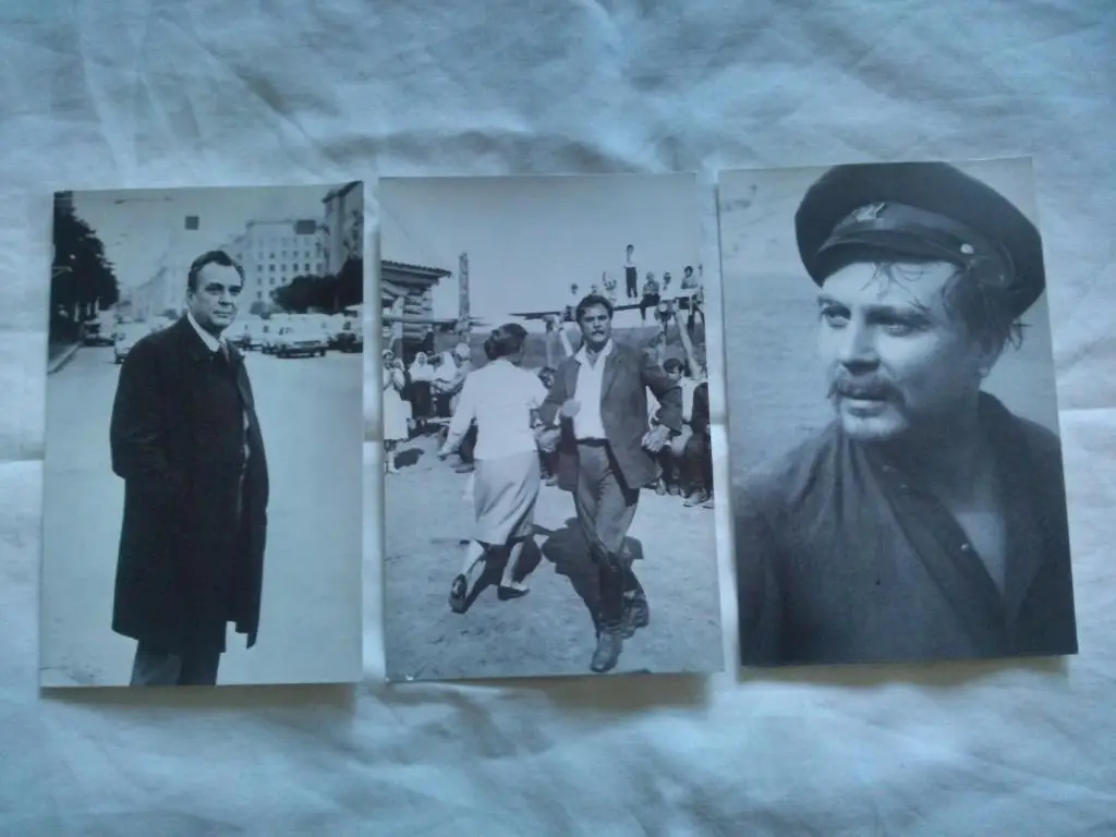 Евгений Матвеев 1979 г. полный набор - 10 открыток (Артисты кино СССР) чистые 2