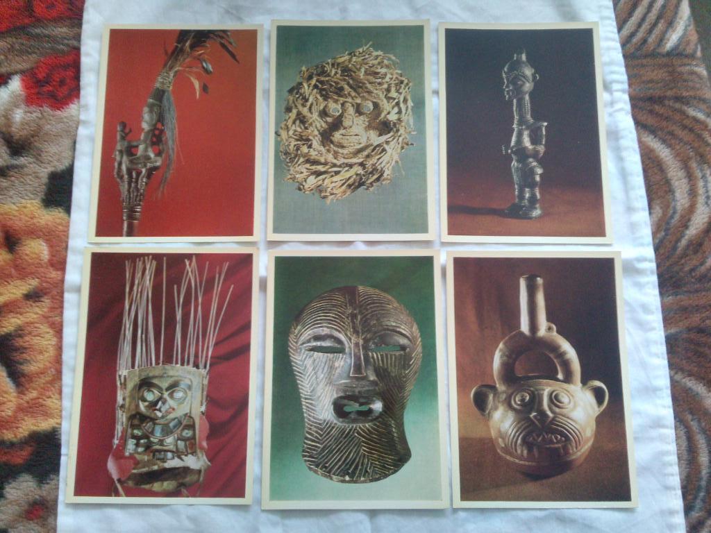 Музей антропологии и этнографии 1980 г. полный набор - 16 открыток (чистые) 2
