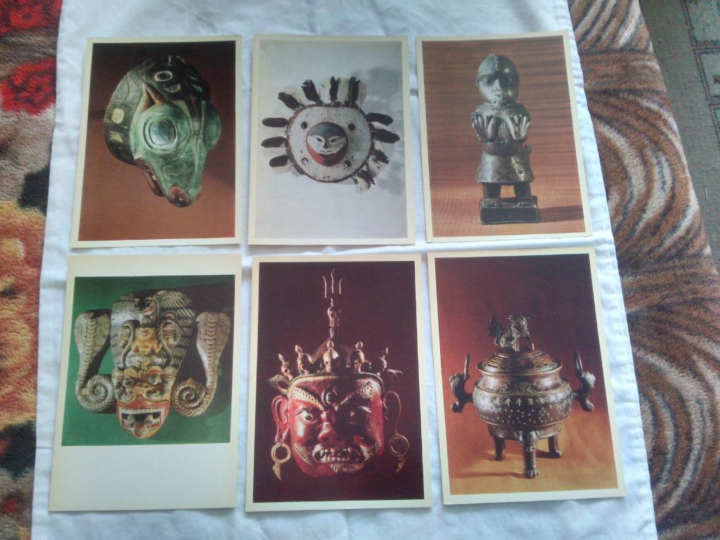 Музей антропологии и этнографии 1980 г. полный набор - 16 открыток (чистые) 3
