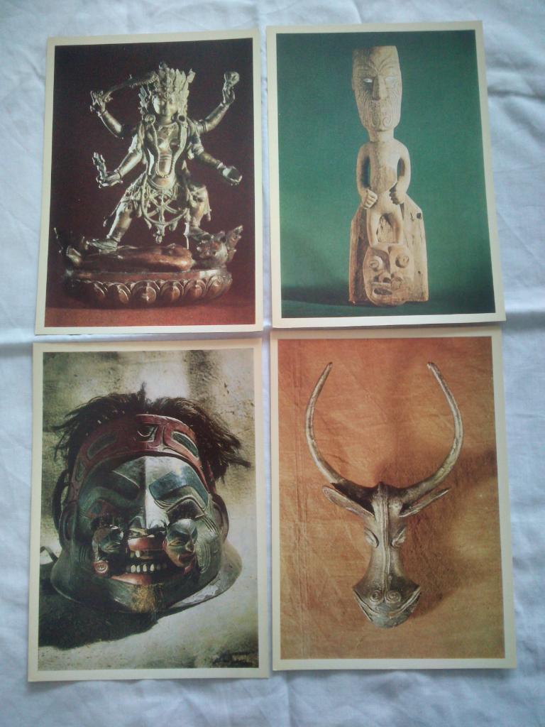 Музей антропологии и этнографии 1980 г. полный набор - 16 открыток (чистые) 4