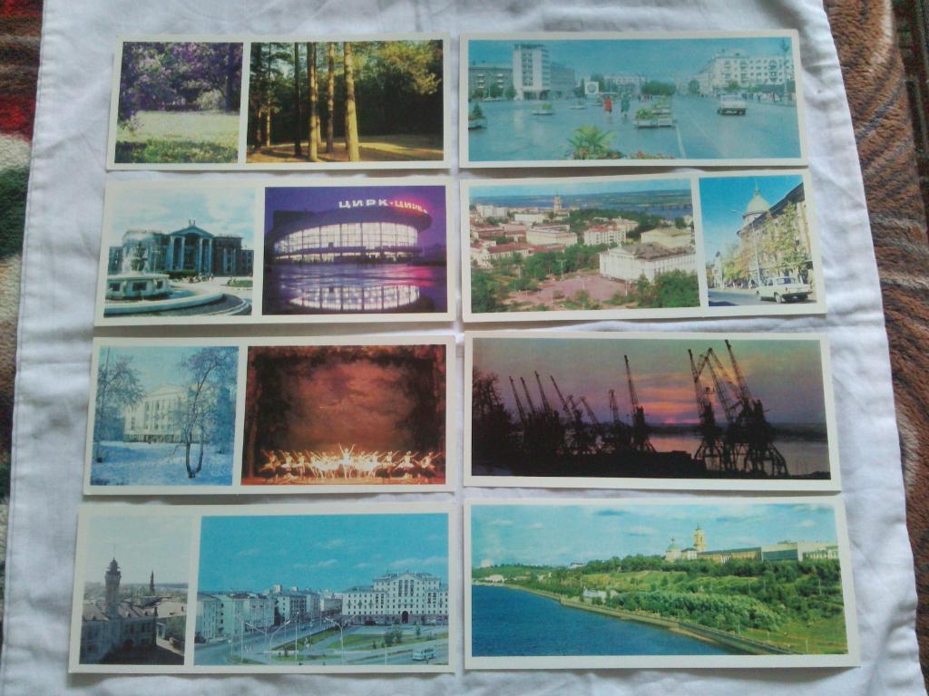 Города СССР : Пермь 1979 г. полный набор - 24 открытки (чистые , в идеале) Танк 3