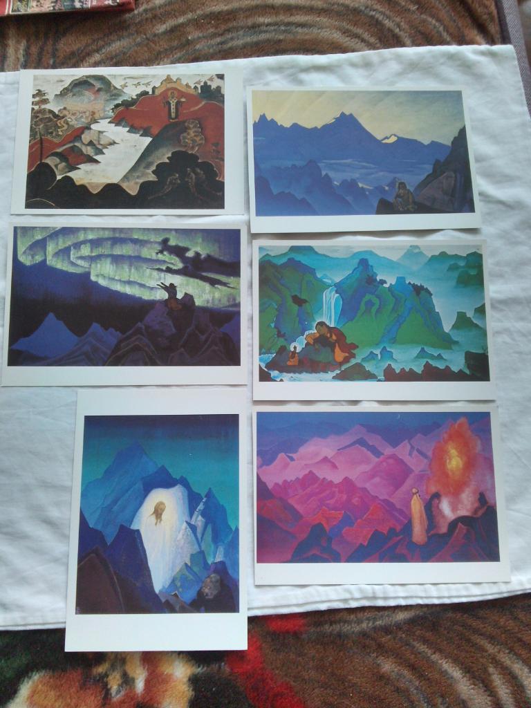 Н.Рерих - Герои Святые Подвижники 1995 г. полный набор - 21 открытка (чистые) 4