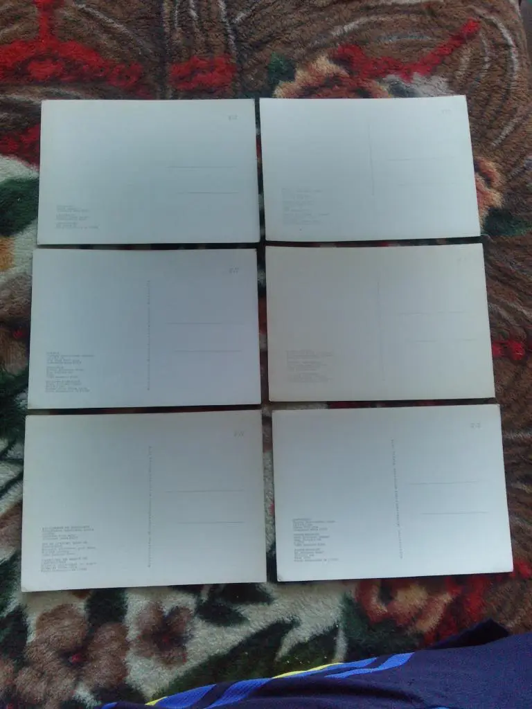 Сокровища алмазного фонда СССР 1970 г. , полный набор - 12 открыток (чистые) 6