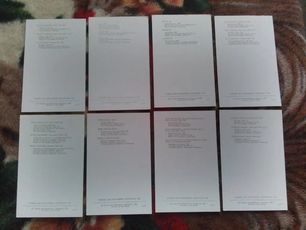 Английское серебро в Эрмитаже 1980 г. полный набор - 16 открыток ( Искусство ) 5