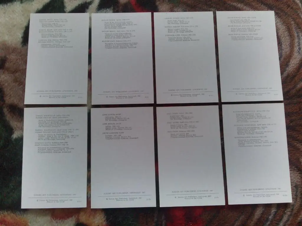 Английское серебро в Эрмитаже 1980 г. полный набор - 16 открыток ( Искусство ) 6