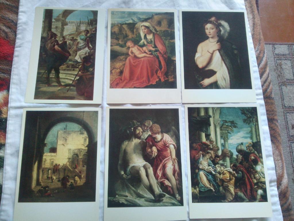 Венецианская живопись 1978 г. полный набор - 16 открыток (чистые , в идеале) 2