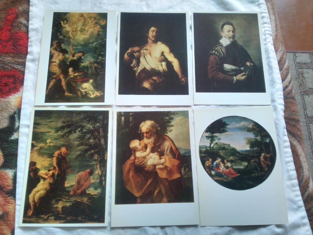 Итальянская живопись XVII века (1982 г.) полный набор - 16 открыток (чистые) 2