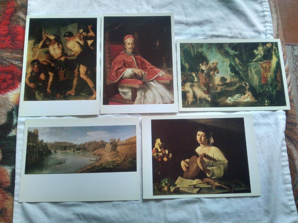 Итальянская живопись XVII века (1982 г.) полный набор - 16 открыток (чистые) 3