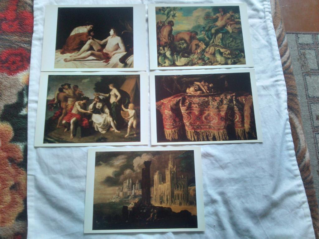 Итальянская живопись XVII века (1982 г.) полный набор - 16 открыток (чистые) 4