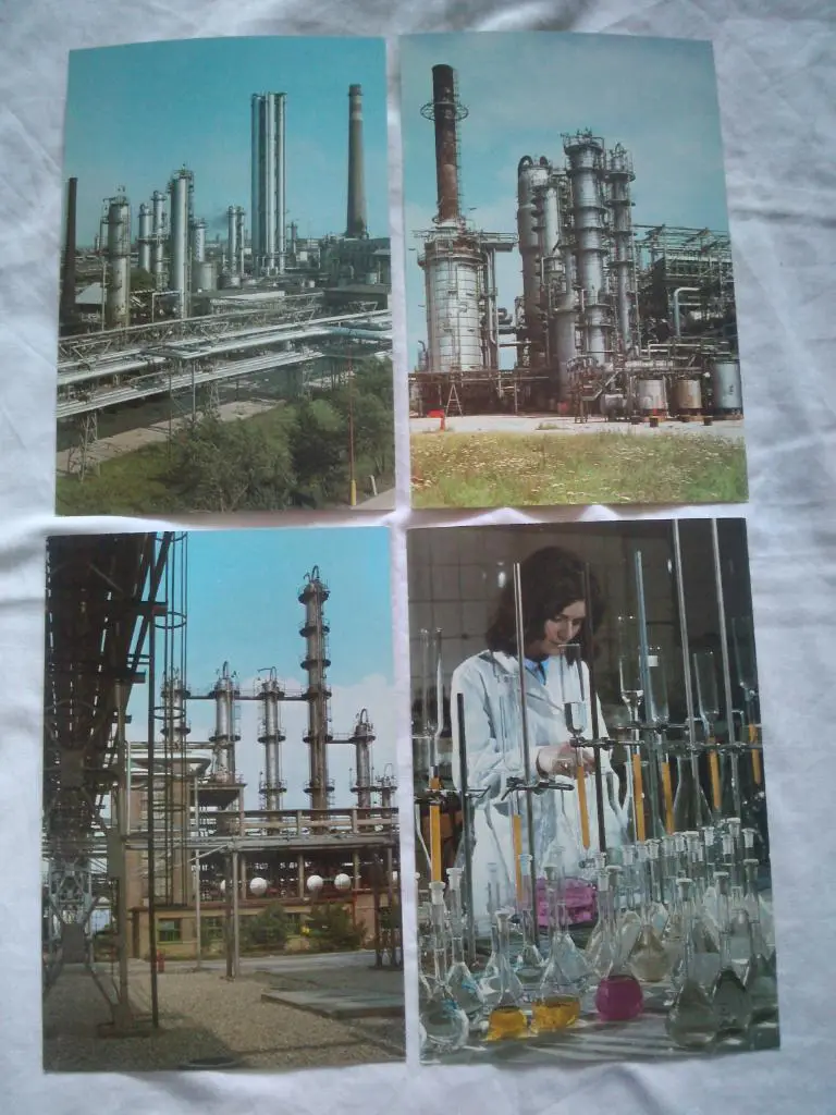 Чехословакия Завод Словнафт , полный набор - 15 открыток (чистые , в идеале) 2