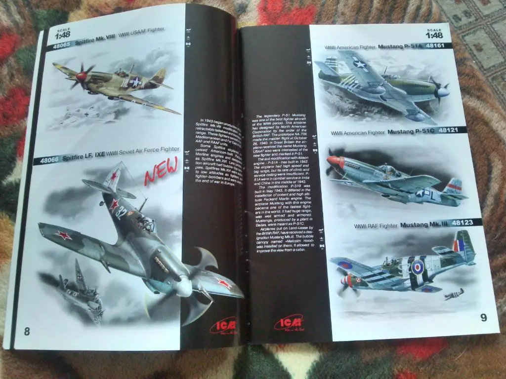 Иллюстрированный каталог моделей из пластика фирмыICM3