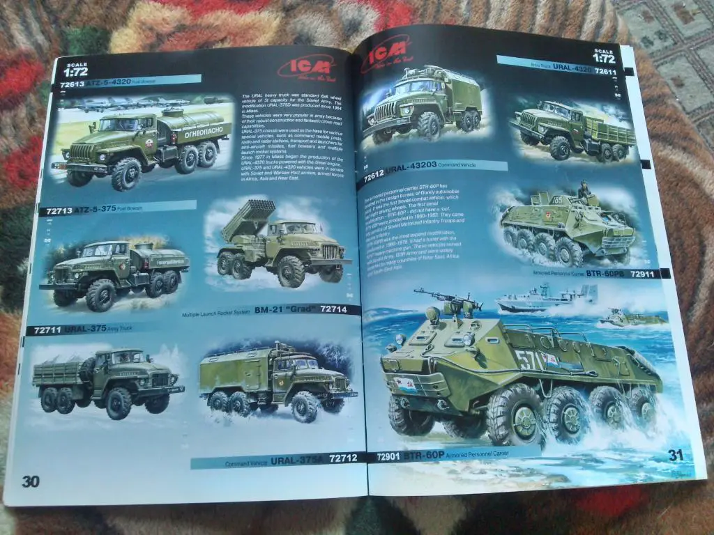 Иллюстрированный каталог моделей из пластика фирмыICM5