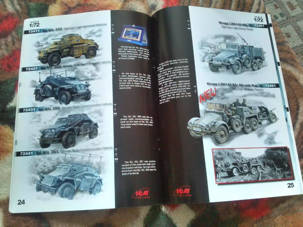 Иллюстрированный каталог моделей из пластика фирмыICM7