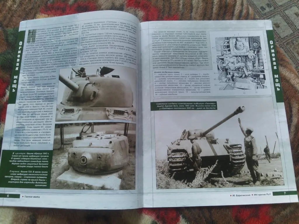 Танки мира (Коллекция) : Танк М4 Шерман против Pz.V Пантера (Германия , вермахт) 3