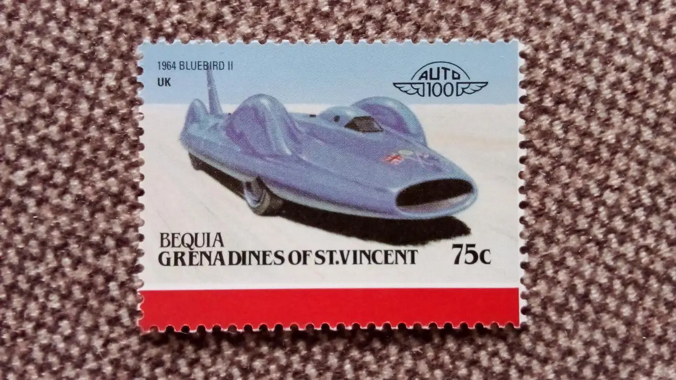 Grenadines of St.Vincent гоночный автомобиль ( MNH ** ) филателия (Транспорт)