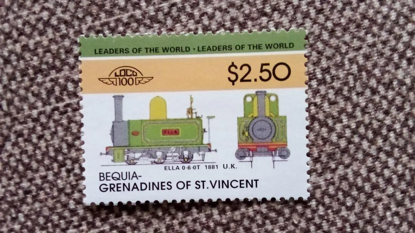 Grenadines of St.Vincent : Паровоз MNH ** (техника,железная дорога) филателия