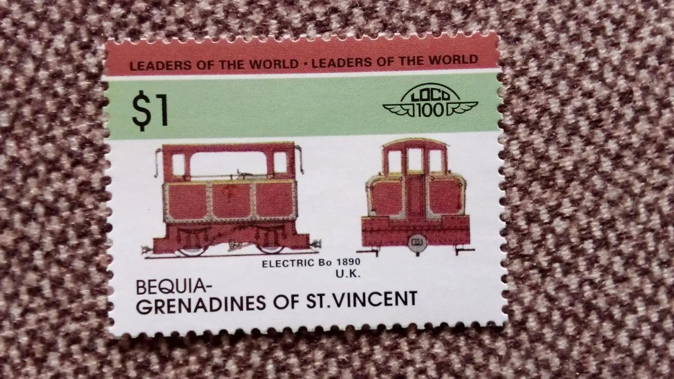 Grenadines of St.Vincent : Локомотив MNH ** (железная дорога,техника) филателия