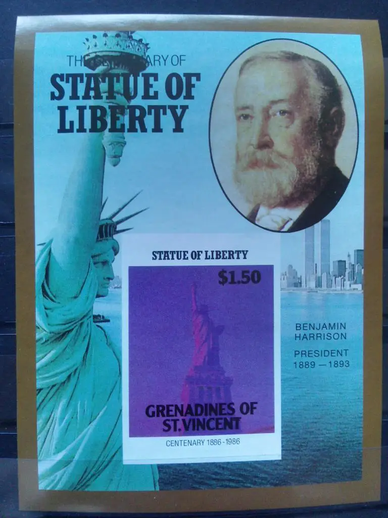 Гренадины и Винсент (Grennadines of St.Vincent) Президент США : Б. Харрисон блок