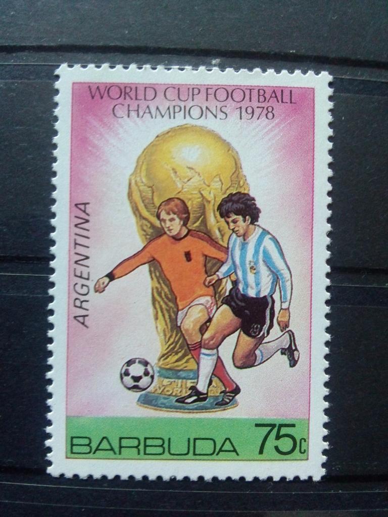 Футбол Чемпионат Мира в Аргентине 1978 г. Барбуда ( Barbuda ) MNH ** (филателия)