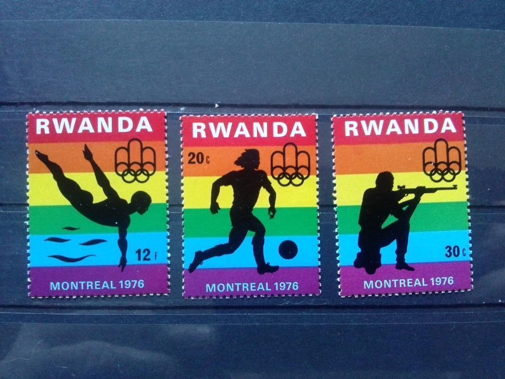 Футбол Олимпиада в Монреале 1976 г. Руанда MNH ** (спорт) филателия ( спорт )