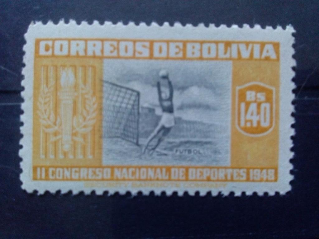 Футбол Боливия 1951 г. MNH ** ( спорт ) филателия