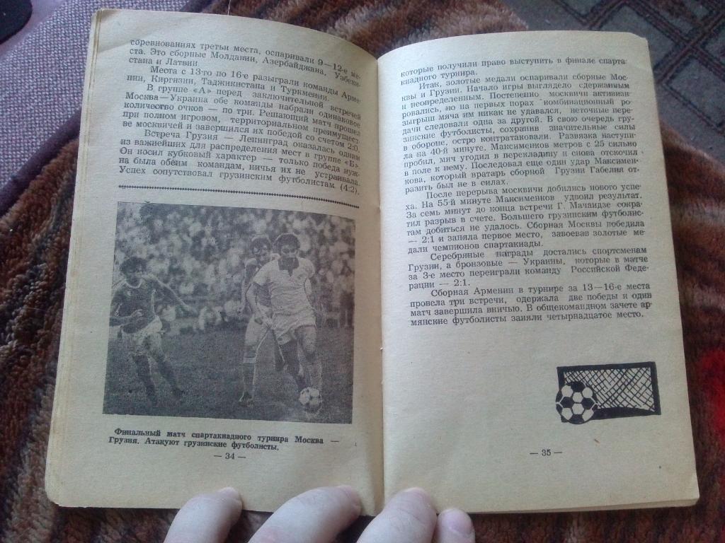 Футбол : календарь - справочник 1980 г. ФКАрарат(Ереван) Армения Спорт 5