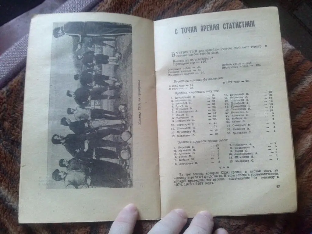 Футбол : календарь - справочник 1978 г. Ростов на Дону ( 1 - й круг ) спорт 4