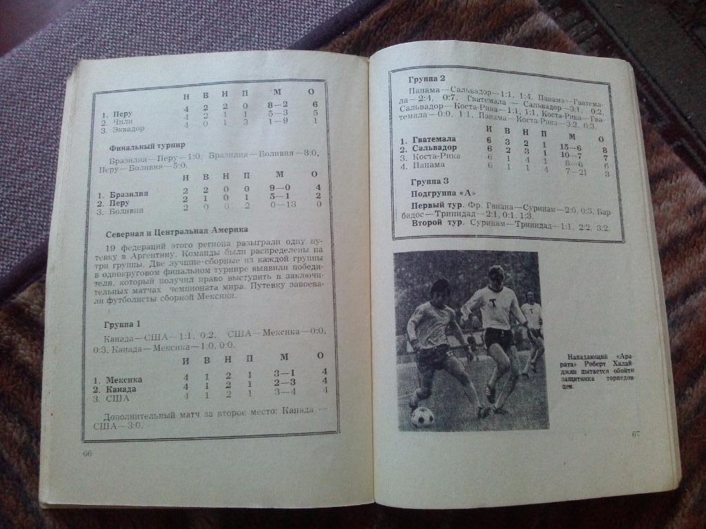 Футбол : календарь - справочник 1978 г. ФК Арарат (Ереван , Армения) спорт 3