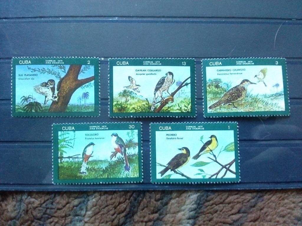 Куба 1976 г. 5 марок ( полная серия ) MNH ** (филателия) Птицы , фауна
